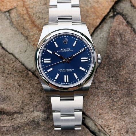 rolex op blue dial